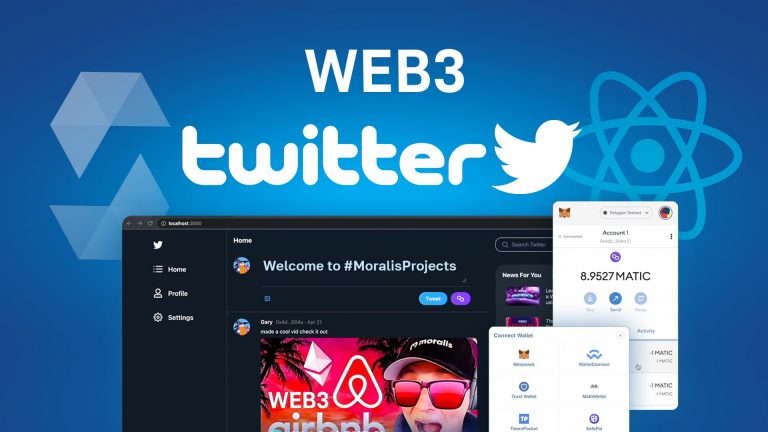 Build Web 3.0 Twitter Clone Using web3uikit, React, Moralis and Solidity - Full-Stack Blockchain App
