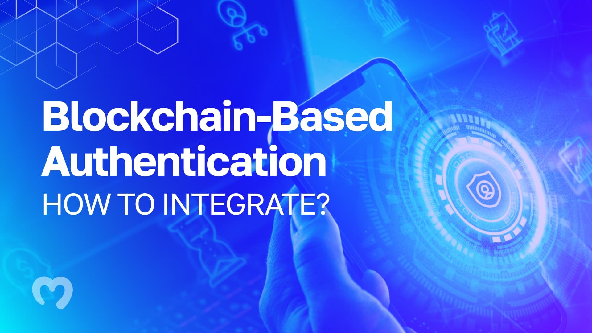 User verifying his identity using a blockchain-based authentication solution.
