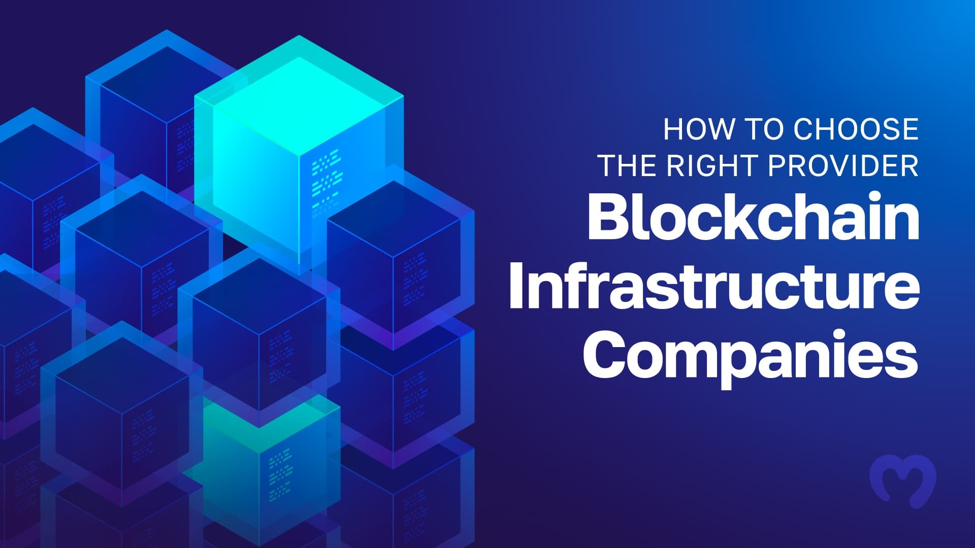 Connected blocks representing companies within blockchain infrastructure.
