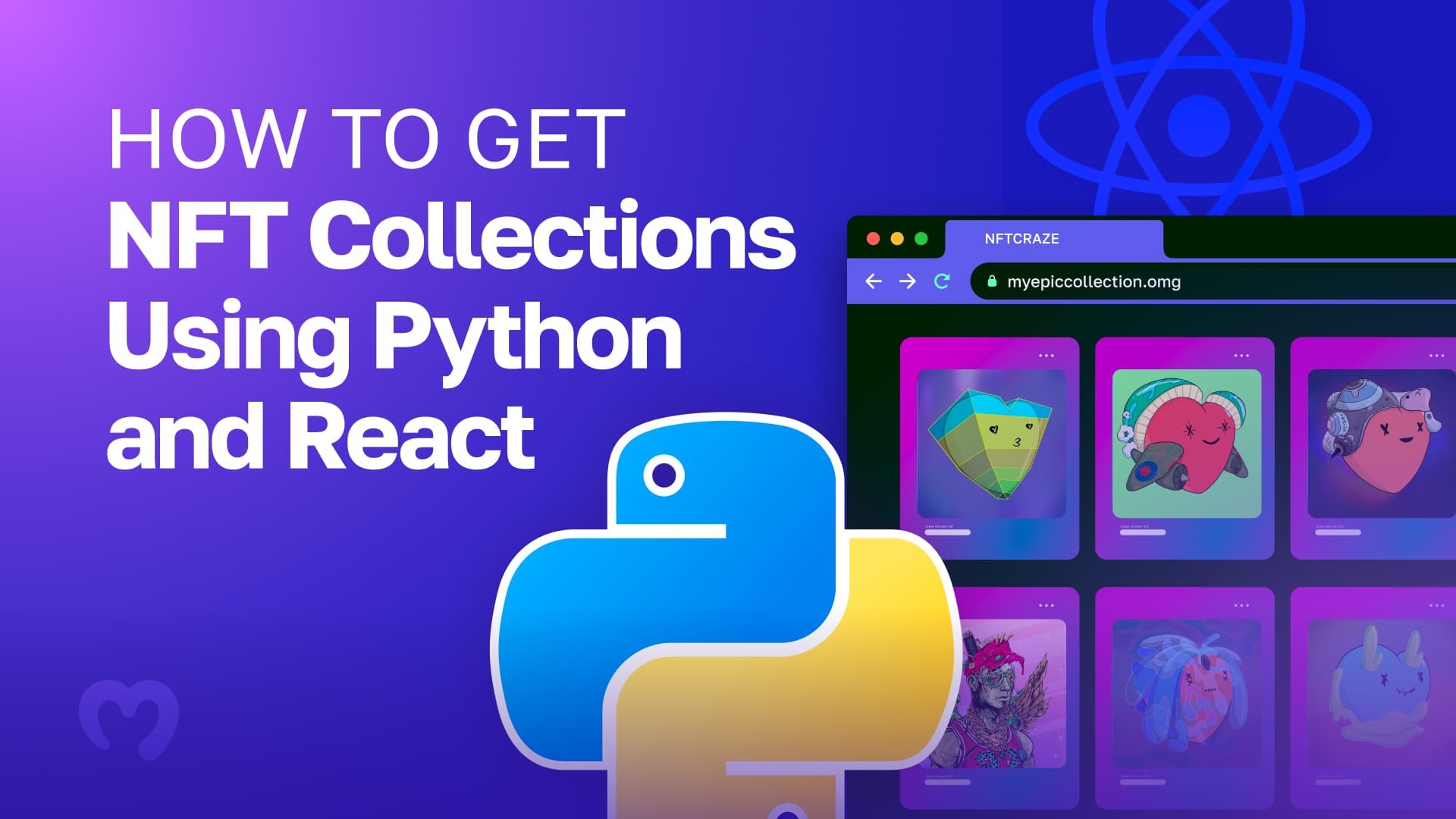 Exploring how to get nft collections using python and react