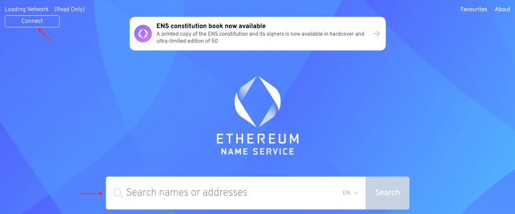 Homepage of ENS