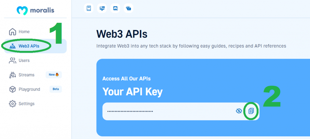 Web3 API landing page