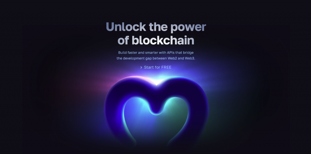 Develop blockchain applications - Sign up with Moralis today