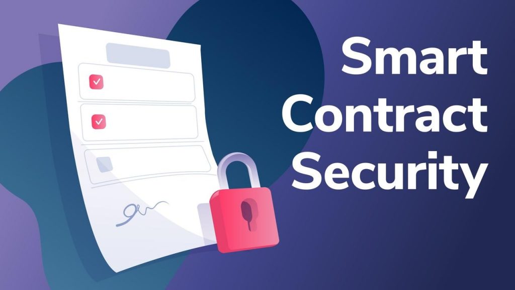 Illustrative image - A physical contract imitating a smart contract for Ethereum that has a lock on it, illustrating smart contract security