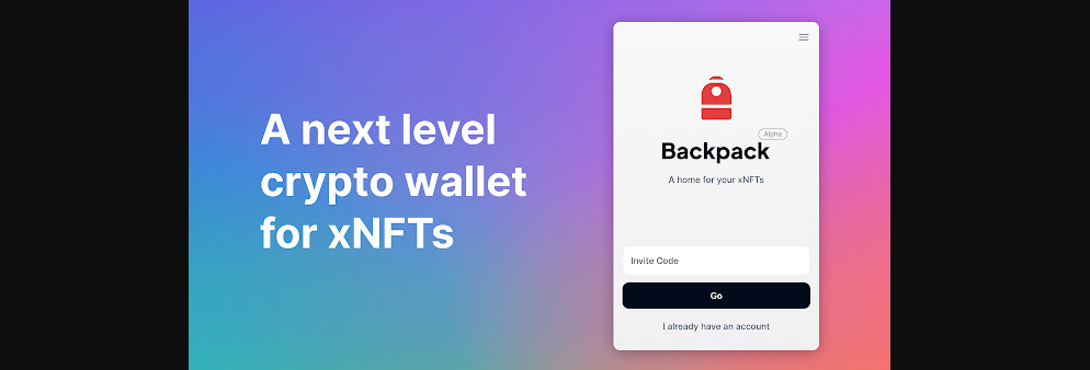 xNFT Maintained By the Backpack Wallet
