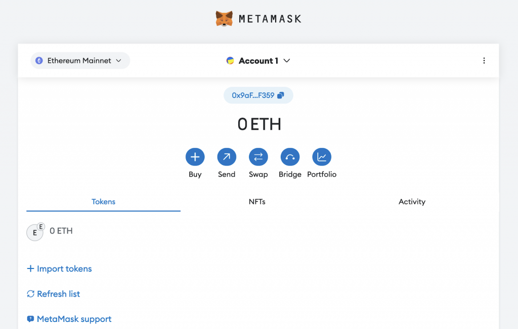 MetaMask UI for Desktop and Mobile