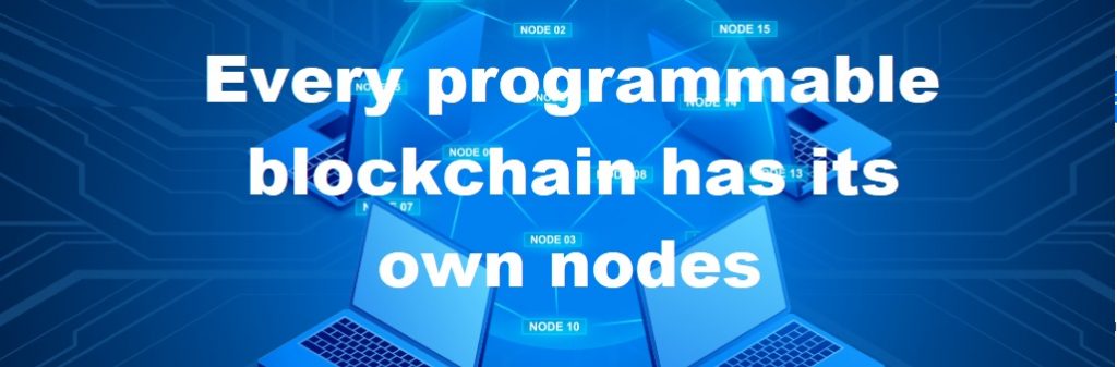 Title - Every programmable blockchain has its own nodes