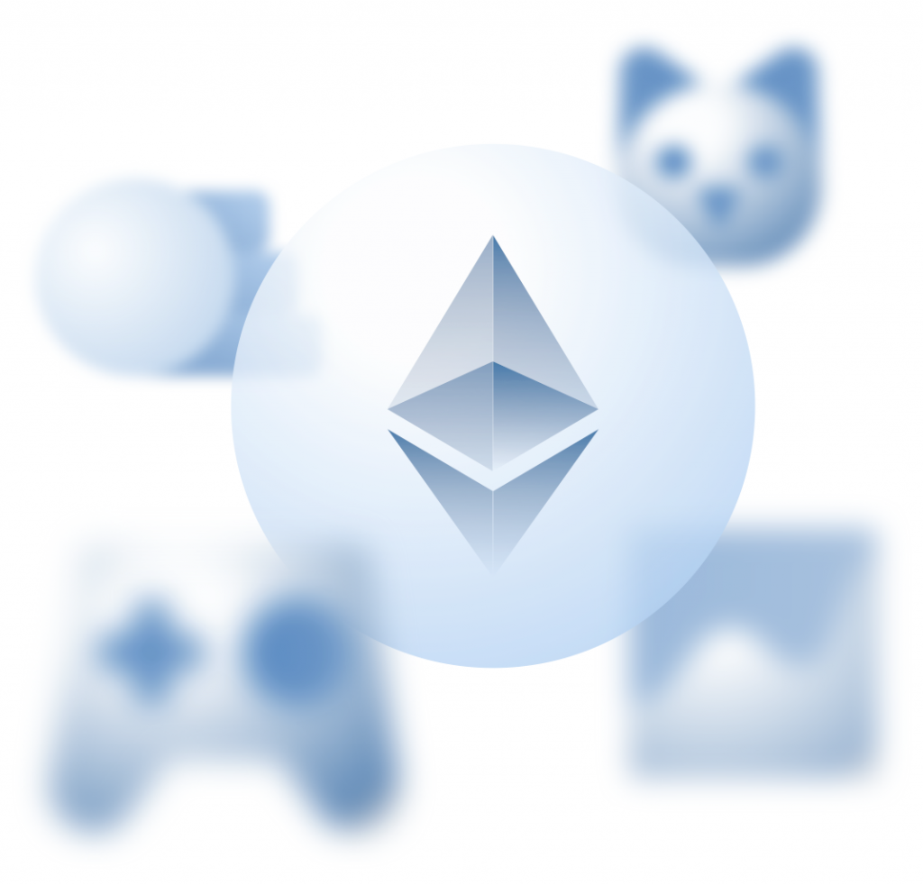 Logo of Ethereum, MetaMask, and Goerli Faucet