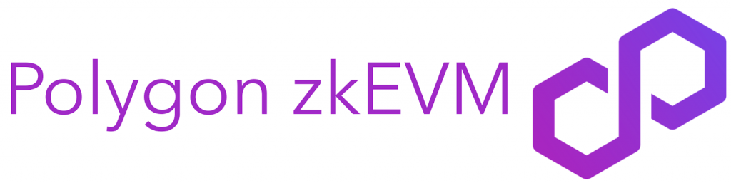 Graphic art illustration - Polygon zkEVM logo and title