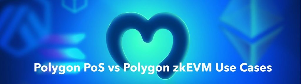 Title - Polygon PoS vs Polygon zkEVM Use Cases with Moralis Logo