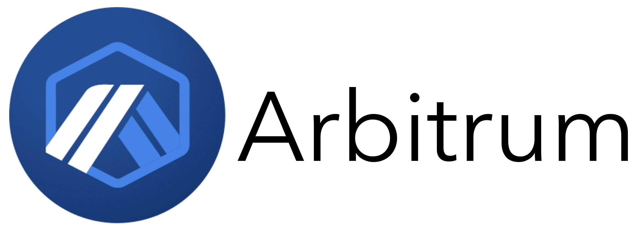 Arbitrum title with logo on the left