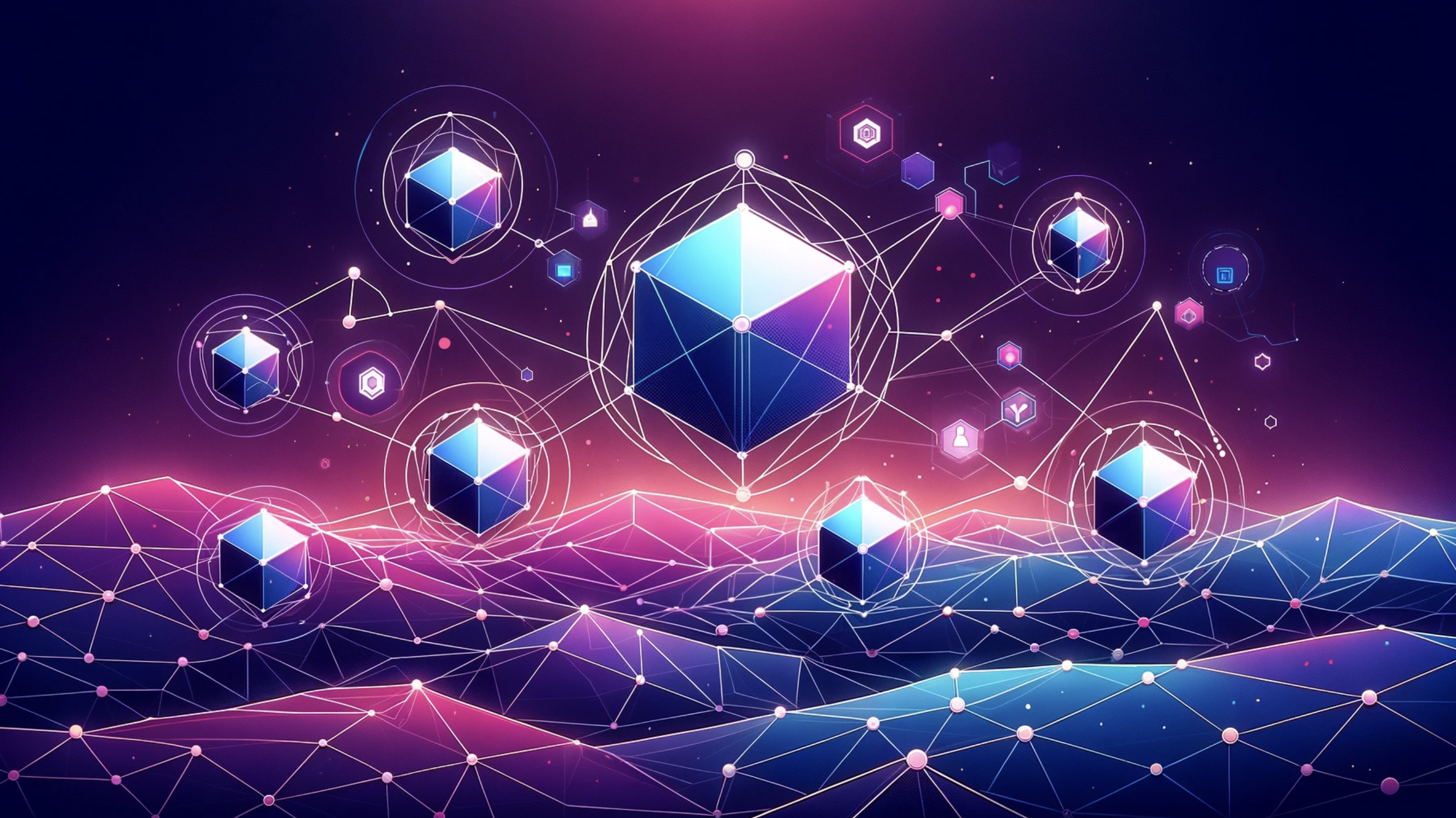 Components of the Polygon Ecosystem - Showing blockchains and dapps connected