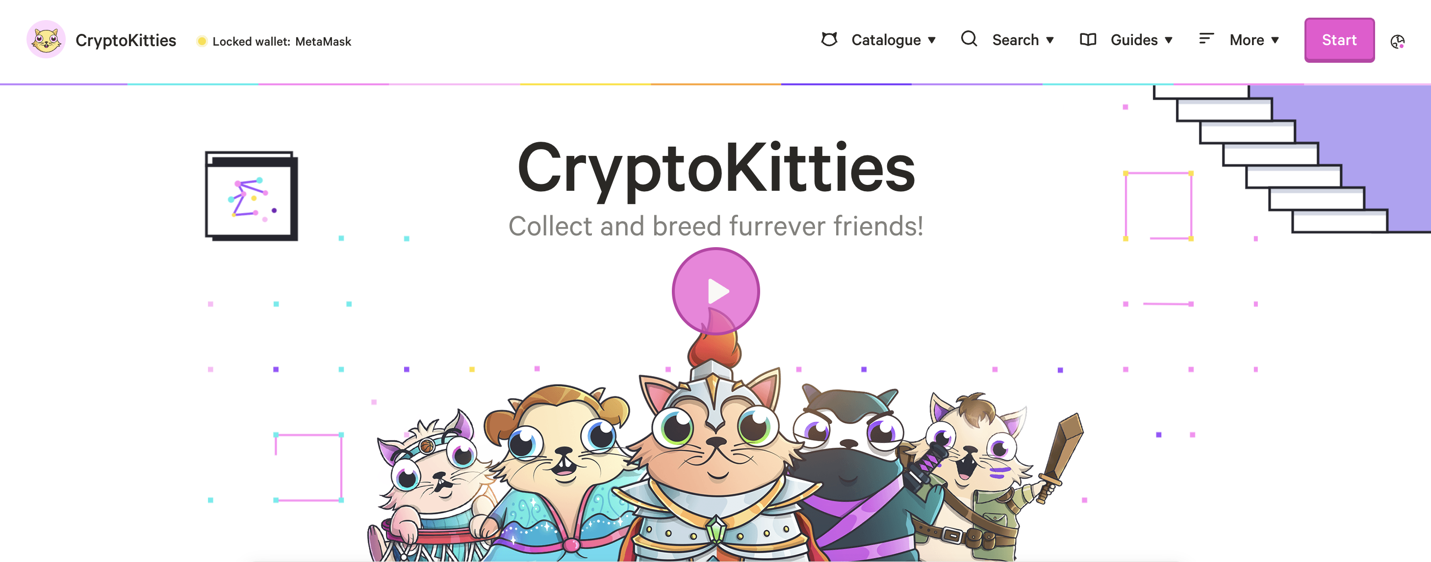 CryptoKitties - one of the most popular games in Web3