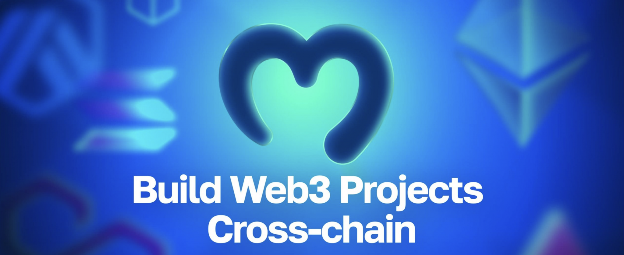 Moralis logo with "Build Web3 Projects Cross-chain" text.