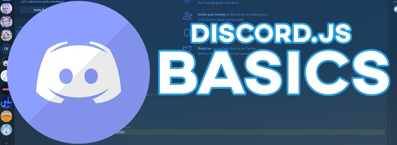 Text: "Discord.js Basics"