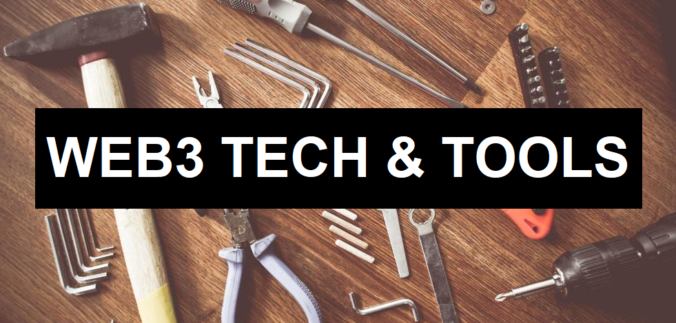 Tools with overlay: "Web3 tech & tools"